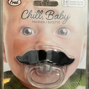 Chill baby mustache pacifier